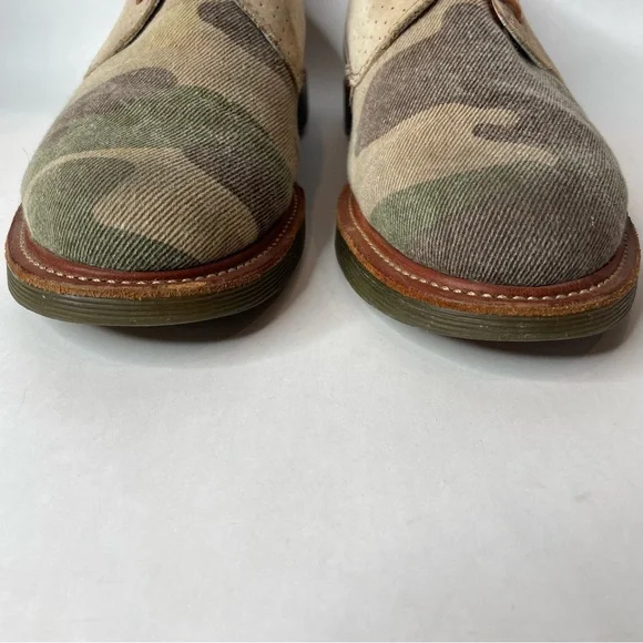 Dr Martens x Ronnie Fieg Camo Twill and Leather Oxford Eldridge Shoe Size 9 - Picture 4 of 11